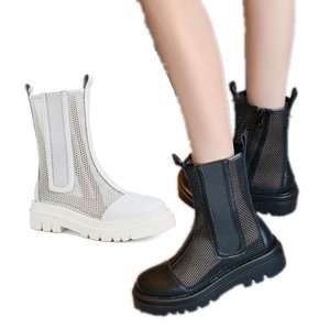 Botines de mujer con agujeros Chelsea plataforma red cremallera 40 41 42 43  al aire libre L | eBay