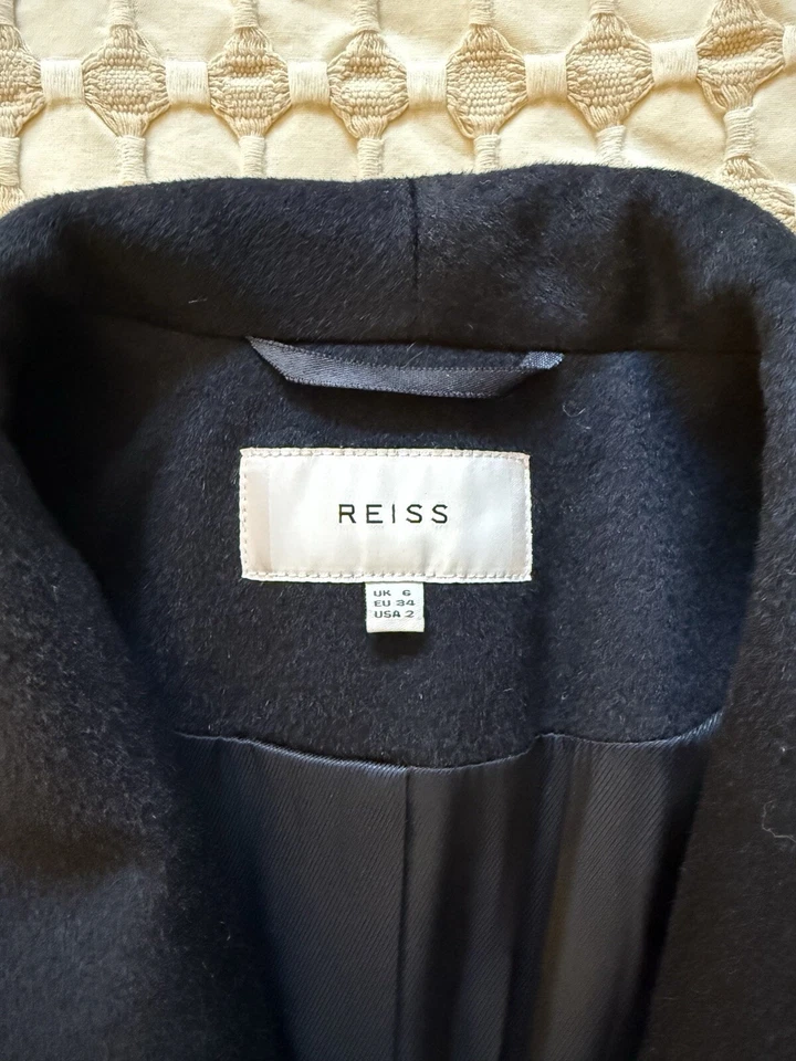 Abrigo/chaqueta con cinturón de lana Reiss Reema talla 2 Foto 4 de 4