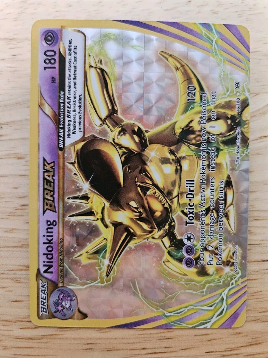Nidoking BREAK 46/108 XY Evolutions NM Ultra Rare Pokemon