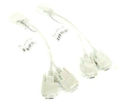 LOT OF 2 NEW SF-CABLE  D920-YY SERIAL CABLES 1FT. DB9 FEMALE TO 2 MALE RS232