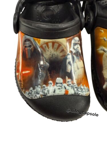 Size 6C / 7C Crocs 202172-90H STAR WARS Clog Croslite Slip-On Clog Kids DISNEY - Picture 4 of 22