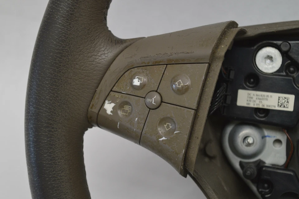 07 08 MERCEDES BENZ GL ML STEERING WHEEL BROWN OEM - Image 3 of 4