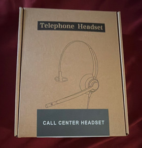 Headband Boom Microphone Single Ear-Pad Headset for Call Center