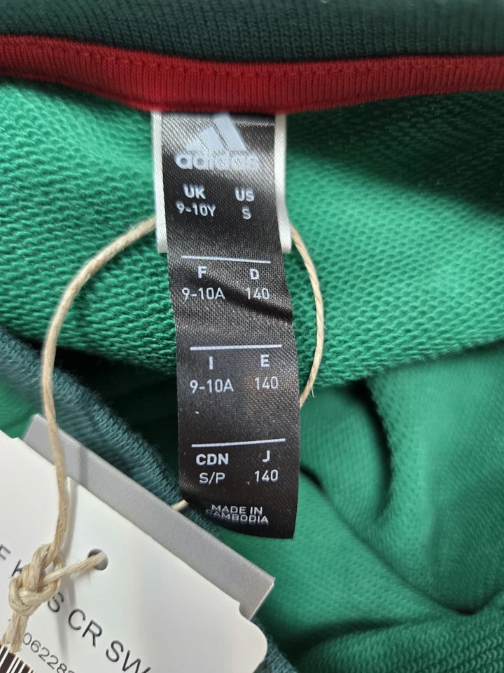 Nueva Camiseta Adidas México Manga Larga Juvenil Talla Pequeña Con Etiquetas Fútbol Fútbol Foto 3 de 4