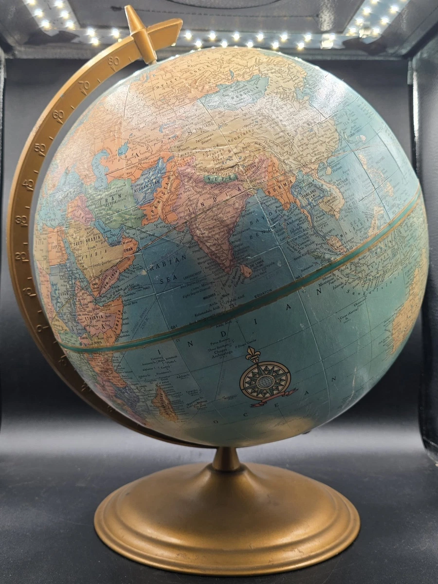George F. Cram Co. 9 to 12in. Inches Diameter Antique World Worlds