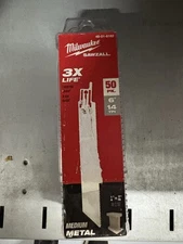 Milwaukee Tool 48-01-6182 6" 14 Tpi Sawzall Blades (50 Pk) US