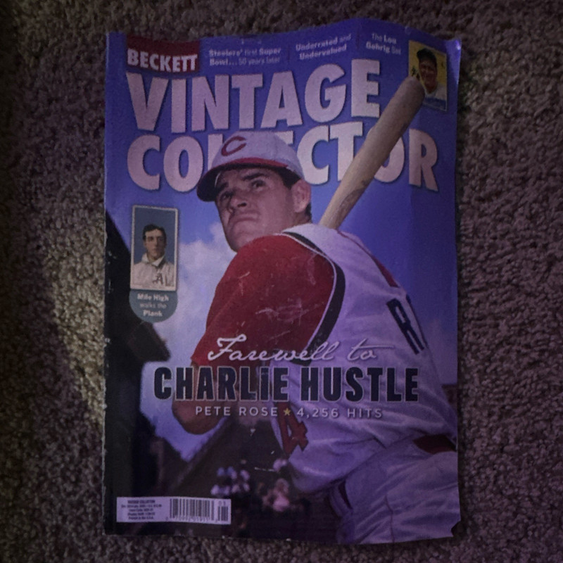Beckett Vintage Collector Sept 2019 Issue 7 Vol 6 Pete Rose Baseball Illustrated