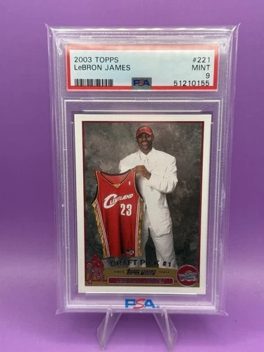 2003-04 Topps - Draft Pick LeBron James #221 PSA 9