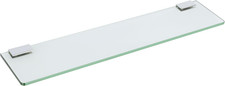 Glass Shelf for Bathroom 24 Inch, Thicken Tempered Floating Glass Shelves with S