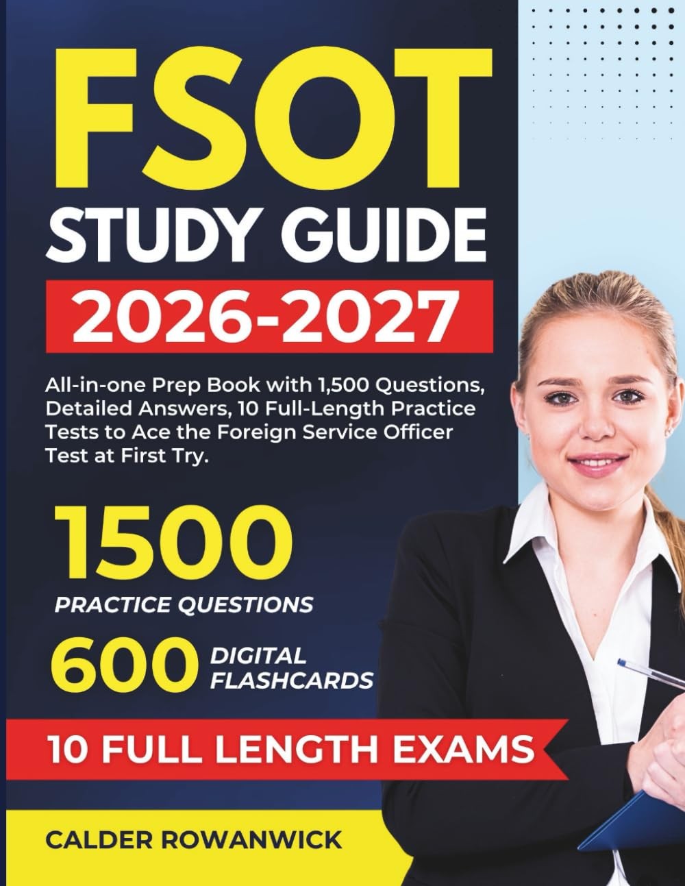 FSOT Study Guide 2026-2027: All-in-one Prep Book with 1,500 Questions, Detailed