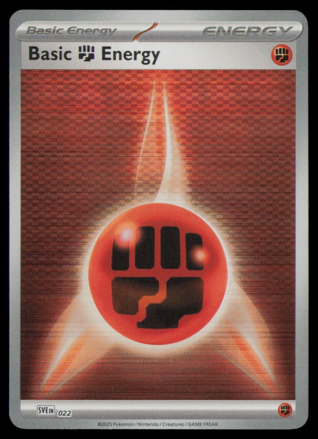 Basic Fighting Energy 022 Scarlet & Violet Energies Pokemon Reverse Holo NM