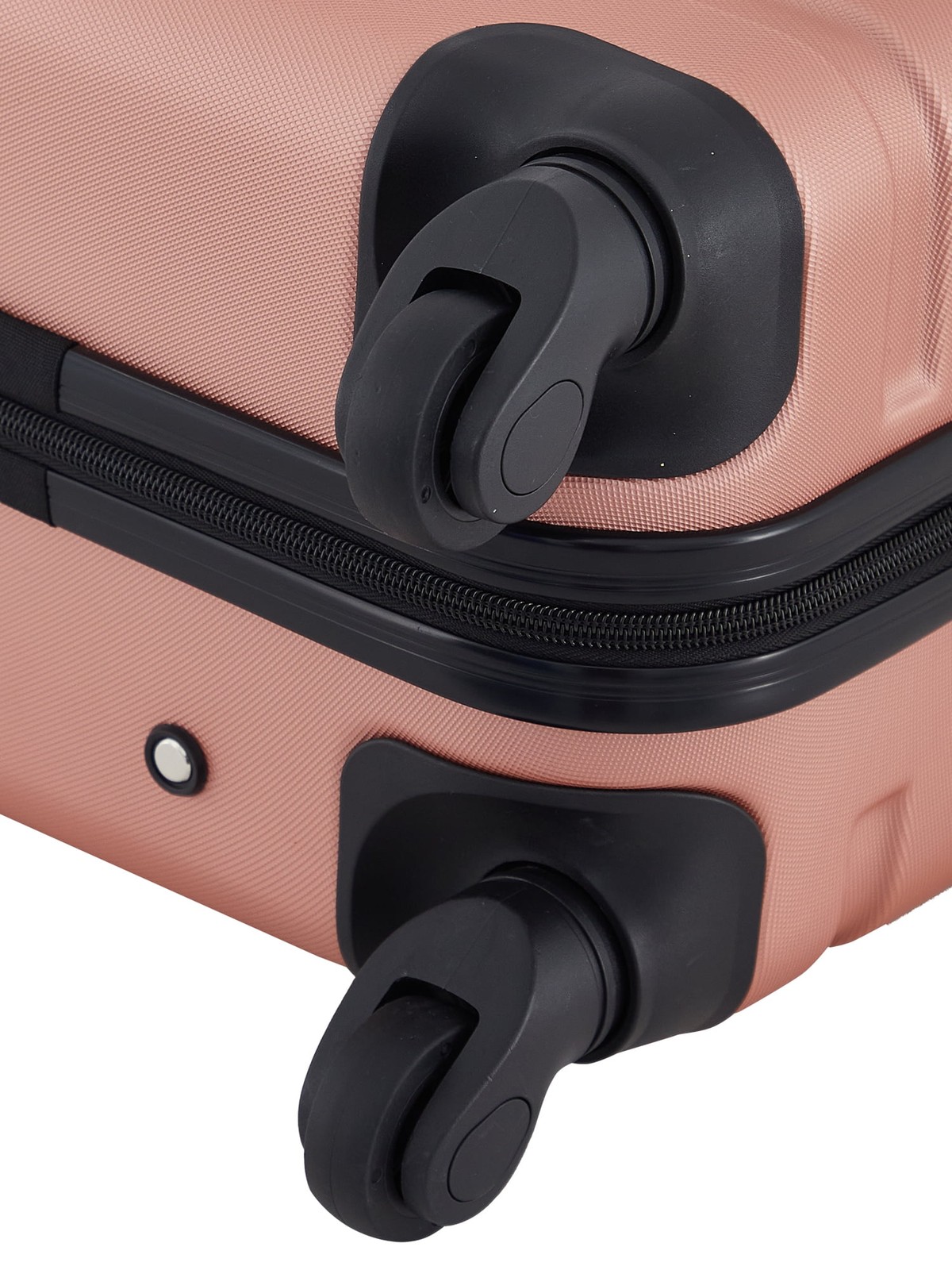 Hard Side Rolling Carry-on Luggage for Travel in Rose Gold