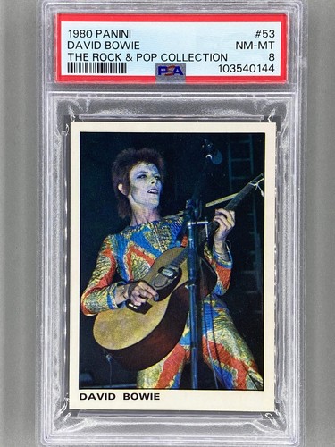 1980 Panini #53 David Bowie The Rock & Pop Collection PSA 8 Pop 3 ...