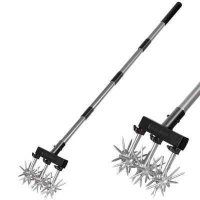 Walensee Rotary Cultivator Garden Tool   Adjustable Hand Tiller for Gardening &