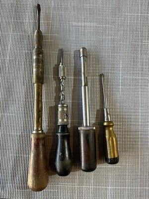 4 Vintage Screwdrivers Including Yankee North Bros.
