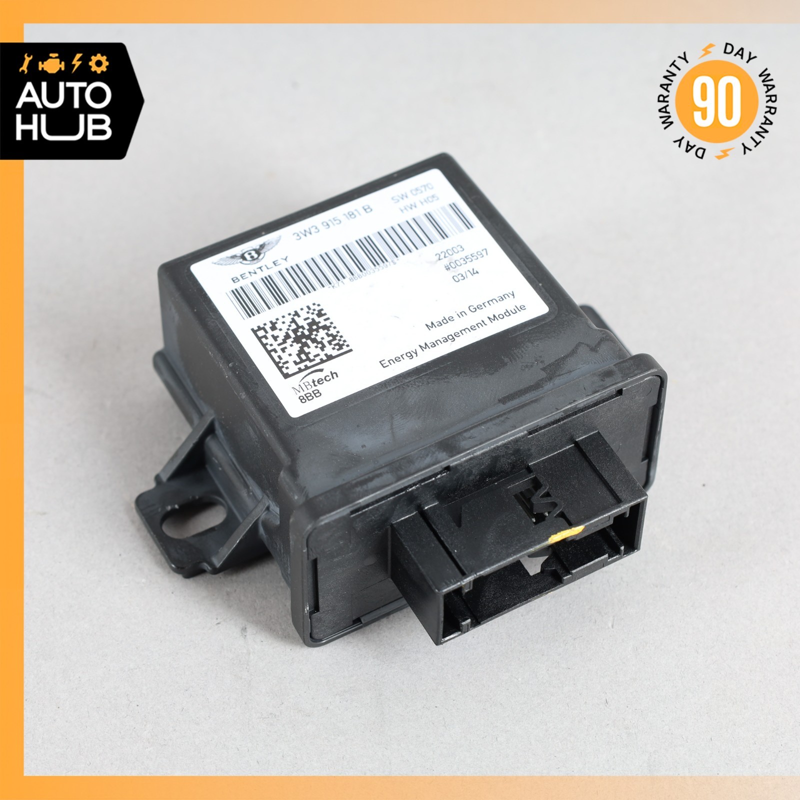 12-18 Bentley Flying Spur Continental GTC Energy Management Control Module OEM