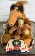ALF 1986 Plush Toy with Tag and Box Coleco Alien Vintage with small ALF