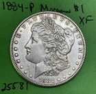 1884-P Morgan Silver Dollar $1  Xf Extra Fine 90% Silver