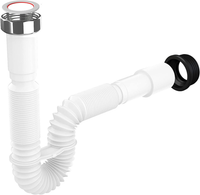 "Flexibler Siphon/Ablaufschlauch 1 1/4\" Siphon FüR Waschbecken, RöHrensiphon Aus"
