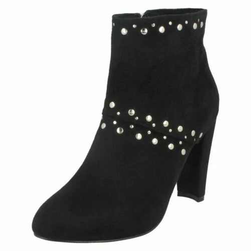Damen Anne Michelle Lässige Verzierte Knöchelboots - Bild 1 von 1
