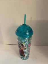 Disney Encanto 9.5  Water Bottle w Lid  Straw New