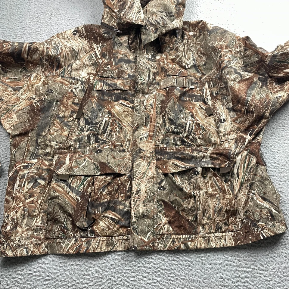 Cabela's Jacket Mens XL Brown Camouflage Dry Plus Duck Blind Mossy Oak Hunting - Image 4 of 4