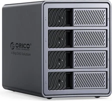ORICO 4 Bay RAID Hard Drive Enclosure 9848RU3 - 8 RAID Modes - 88TB - Aluminum