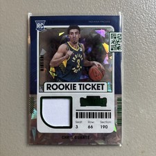 2022 Contenders Cracked Ice Rookie Ticket Patch Contenders Chris Duarte