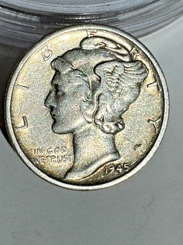 1945-S Mercury Dime 10C in Circulated Very Fine (VF) Condition
