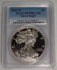 2002-W Proof American Silver Eagle $1 PCGS PR70 DCAM