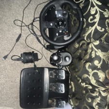 Logitech Racing Wheel, Pedals, Shifter  Power Adapter Bundle