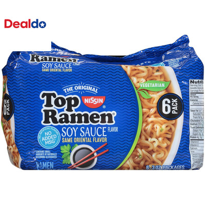 Top Ramen Dry Soup Oriental 6Pk, 18 Ounce