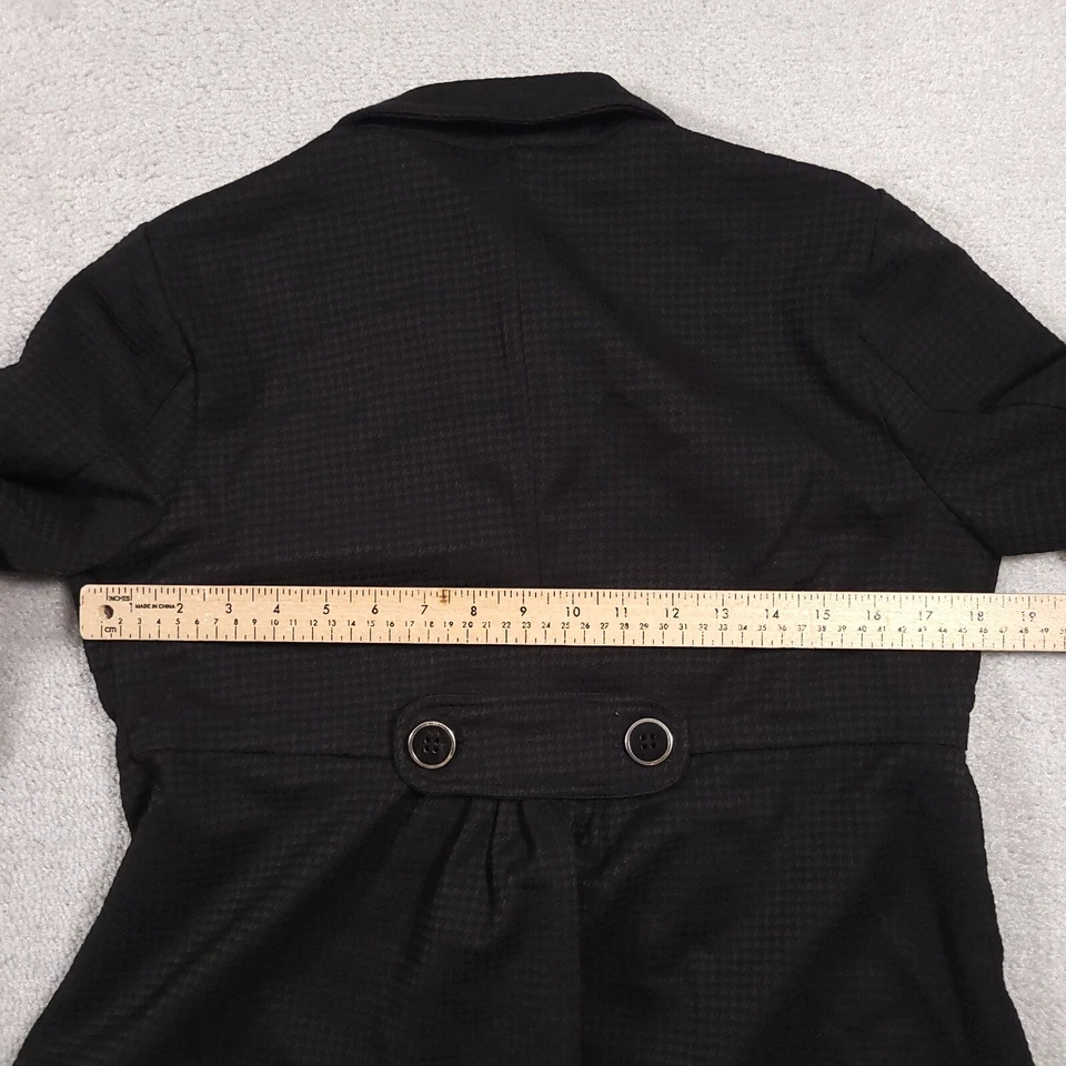 Christopher & Banks Blazer Jacket Black Women's S Button Up Stretch - Image 3 of 4