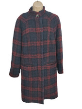 Womens Baum Und Pferdgarten Size 36 Uk 10 Burgundy Wool Mix Winter Coat Jacket
