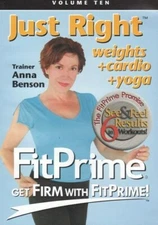 FIT PRIME JUST RIGHT DVD WITH ANNA BENSON FROM THE FIRM FITNESS FAVORITES NEW 