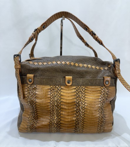 Bottega Veneta Resina Lambskin & Snakeskin Cobra Shoulder Bag