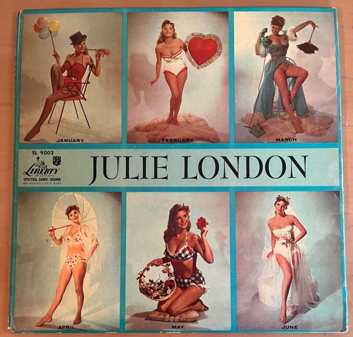 稀少UKオリジナルCalendar Girl Julie Londonレコード JULIE LONDON - Calendar Girl ~ LIBERTY DELUXE SERIES 9002 {nm} w