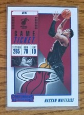 Hassan Whiteside (Heat)2018-19 Panini Contenders Game Ticket BLUE (only 49 made)