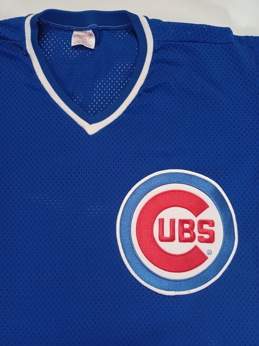 Vintage Rare Chicago Cubs 1980's Rawlings Pullover Baseball Jersey