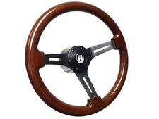 1959-74.5 Volkswagen Type I 6-bolt Mahogany Wood Steering Wheel Kit Vw Castle