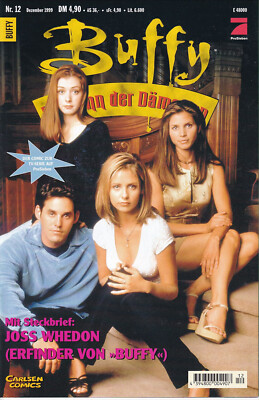 Buffy Im Bann der Dämonen Nr 12 Foto Cover Carlsen Comic 1999 mit Poster