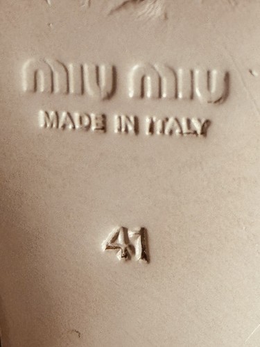 Miu Miu Pumps Nougat mit Gold abgesetzt Größe 41 - Bild 14 von 18