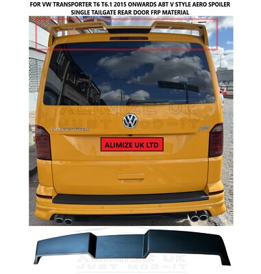For VW Volkswagen Transporter T5 T5.1 T6 T6.1 2 PCS ABS Car Rear Wing Spoiler Glossy Black Or Carbon Fiber Look Body Kit - 34