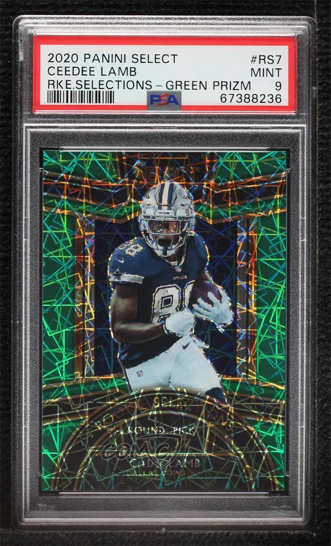 CeeDee Lamb Panini Select Rookie Selections #RS7 Green Prizm