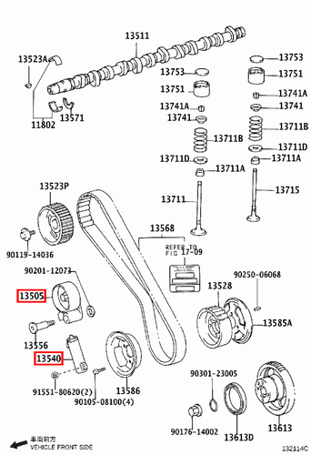 Genuine LandCruiser HDJ78 HDJ101 HDJ100 Timing Belt Idler Tensioner Pulley kit - Picture 14 of 16