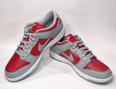 Nike Dunk Low QS Varsity Red/Silver/White Men's Sneakers-Size 12 NWB FQ6965-600
