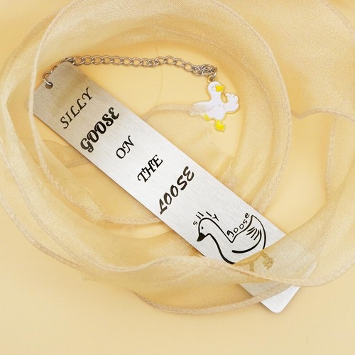 Cute Bookmarks for Bookish Book Lovers Funny Silly Goose Book Mark Gifts for ... - Picture 3 of 7
