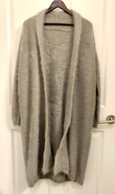 100% Cashmere Long Kimono Cardigan Outwear Coat Duster New