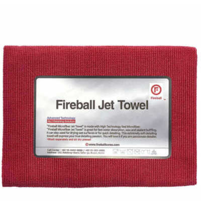 Fireball Jet Allzwecktuch Innenraum Reinigungstuch Fahrzeugpflege Rot 60 x 42 cm