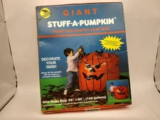 1989 Sun Hill Giant Stuff A Pumpkin Leaf Bag New